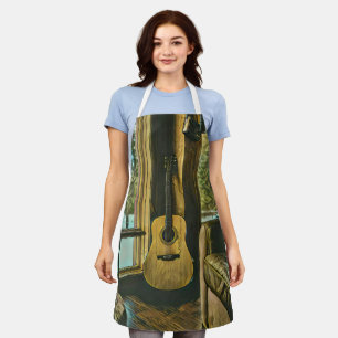 Guitarist birthday gift schürze