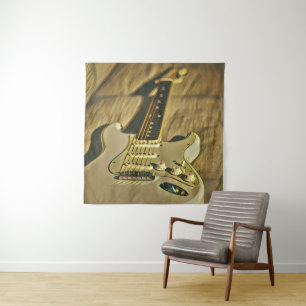 Guitarist birthday gift wandteppich