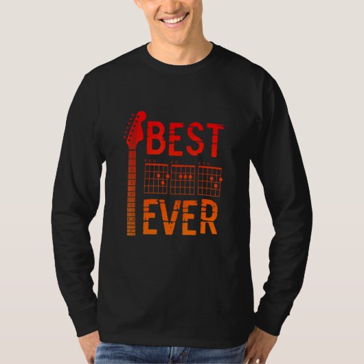 Guitarist Father Best Dad Ever D A D Chord Gifts G T-Shirt (Vorderseite)