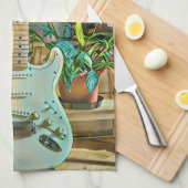 Guitarist gifts geschirrtuch (Viertel Falte)