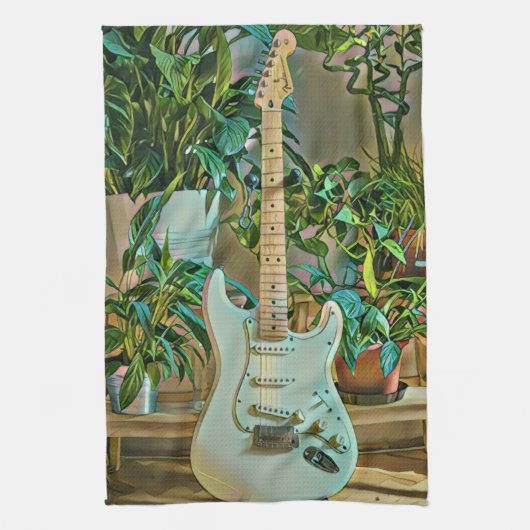 Guitarist gifts geschirrtuch (Vertikal)