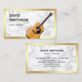 Guitarist, Gitarrist und Gitarrist von White Marmo Visitenkarte (Vorne/Hinten)