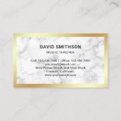 Guitarist, Gitarrist und Gitarrist von White Marmo Visitenkarte (Rückseite)