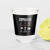 Guitarist Guitar Addicted Guitarist Music Birthday Schnapsglas (Vorderseite)