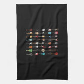 Guitarist Guitar Musical Instrument Rock and Roll Geschirrtuch (Vertikal)