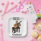 Guitarist Guitar Player Musical Party Pappteller (Party)