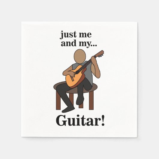 Guitarist Guitar Player Musical Party Serviette (Vorderseite)