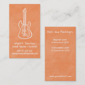 Guitarist Guitarist Business Cards Visitenkarte (Vorne/Hinten)