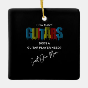 Guitarist How Many Guitars Does Birthday Keramikornament