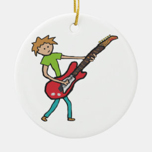 Guitarist Keramik Ornament