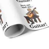 Guitarist Playing Guitar Birthday Geschenkpapier (Rolleneckpunkt)