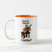 Guitarist Playing Guitar Zweifarbige Tasse (Links)