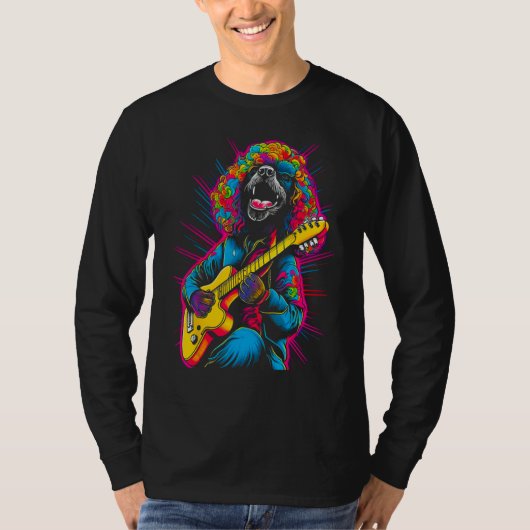 Guitarist Pop Poodle Dog Guitar T-Shirt (Vorderseite)