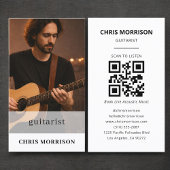 Guitarist QR Code Photo Visitenkarte