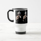 Guitarist Tiger – Refined Ceramic Mug Reisebecher (Links)