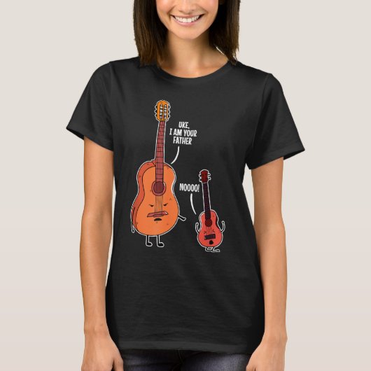 Guitarist - Uke, ich bin dein Vater für ukulele mu T-Shirt (Vorderseite)