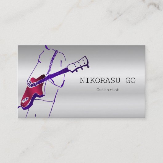 Guitarist Visitenkarte (Vorderseite)