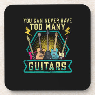 Guitarist You Can Never Have Too Many Guitars Xmas Getränkeuntersetzer