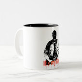 Guitarplayer Zweifarbige Tasse (Vorderseite Links)