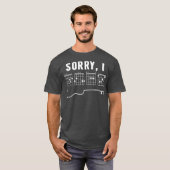 Guitarrist Sorry I DGAF Funny Hidden Message T-Shirt (Vorne ganz)