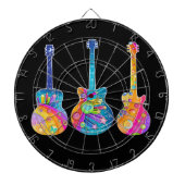 GUITARS DART BOARD DARTSCHEIBE (vorne)