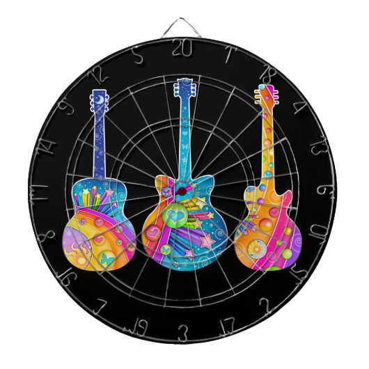 GUITARS DART BOARD DARTSCHEIBE (vorne)