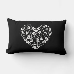 Guitars Heart Guitarist Valentinstag Lendenkissen