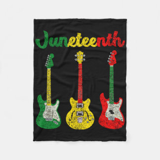 Guitars Juneteenth 1865 Gitarrenspieler Lover Fleecedecke