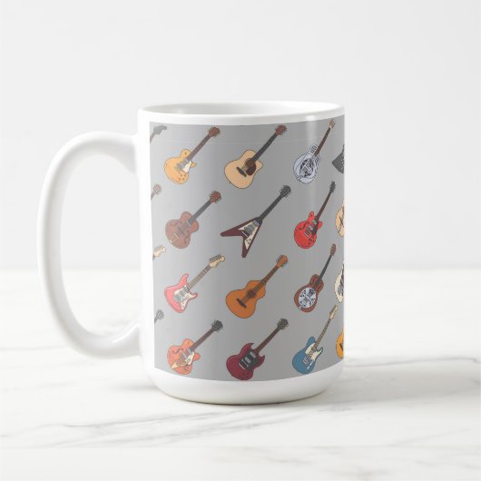 Guitars Music Mug Kaffeetasse (Links)