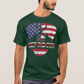 Guitars on a PickKeep Rocking USA 1560 T-Shirt