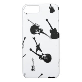 Guitars Rock Schwarz-weiß Iphone Case 4