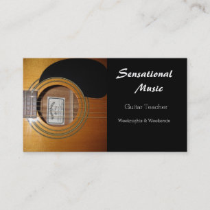 Guitars Sensationelle Musik Visitenkarte