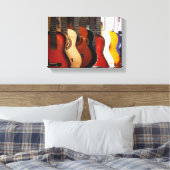 Guitars Wrapped Canvas Leinwanddruck (Insitu (Schlafzimmer))