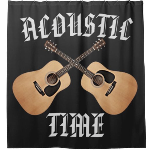 GUITARZEIT DUSCHVORHANG (Vorderseite)