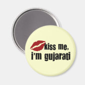 Gujrati Kiss Magnet (Vorderseite/Rückseite)