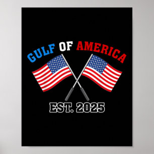 Gul-f Retro of America Est 2025 US-amerikanische F Poster