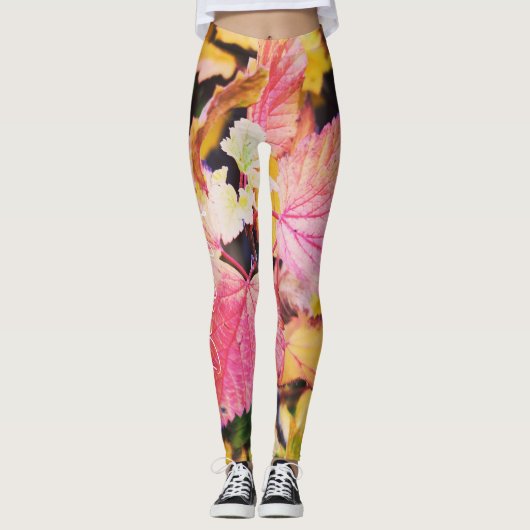 Gula leggings i unik design  (Vorderseite)
