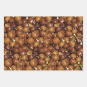 Gulab Jamun Dessert Sweet Food Pattern Geschenkpapier Set (Vorderseite 3)