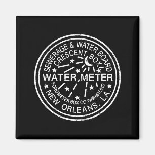 Guladeckel New Orleans Abgenutzt Vintage _1 Magnet