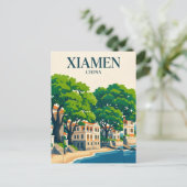 Gulangyu Insel China Postkarte (Stehend Vorderseite)