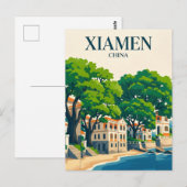 Gulangyu Insel China Postkarte (Vorne/Hinten)