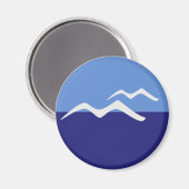 Gulden/Standard, 5,7 cm Rundmagnet Magnet (Vorderseite/Rückseite)