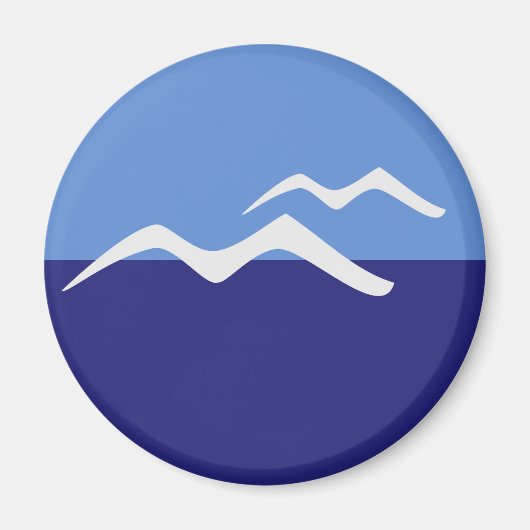 Gulden/Standard, 5,7 cm Rundmagnet Magnet (Vorne)