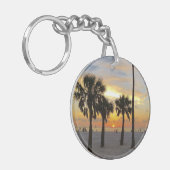 Gulf Beach Sunset mit Adresse Schlüsselanhänger (Vorderseite links)