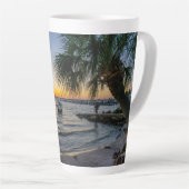 Gulf Breeze Florida Sunset Latte Tasse (Rechte Ecke)