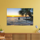 Gulf Breeze Florida Sunset Leinwand (Insitu (Wohnzimmer))