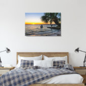 Gulf Breeze Florida Sunset Leinwand (Insitu (Schlafzimmer))