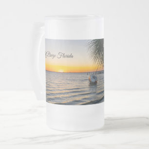 Gulf Breeze Florida Sunset Mattierte Bier Tasse