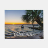 Gulf Breeze Florida Sunset Welcome Doormat Fußmatte (Vorderseite)