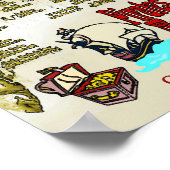 Gulf Coast Pirates Schatzkarte Poster (Ecke)